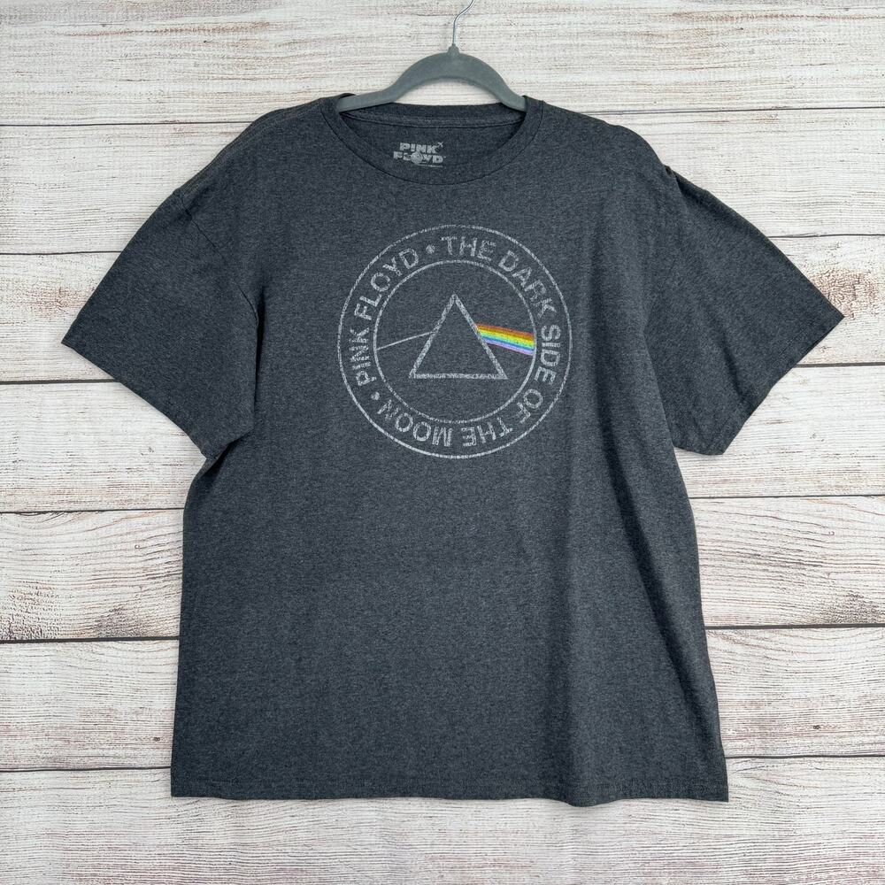 Pink Floyd Dark Side of the Moon Short Sleeve T-Shirt‎ Adult Large Gray
